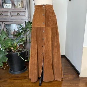 Vintage suede Western-wear skirt